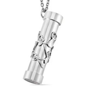 Kaleidoscope Necklace Simulated Multi Colored Diamond Stones Stainless Steel